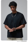 8802# Plain 100% Cotton 230g T-shirt-Black